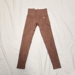 Gymshark Adapt Fleck Seamless Leggings in Sandstone Brown XS